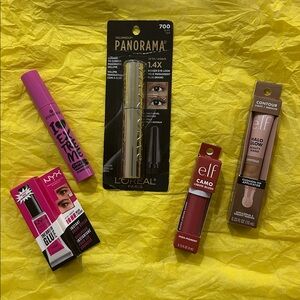 Assorted Makeup Set with Mascara and Lip Products